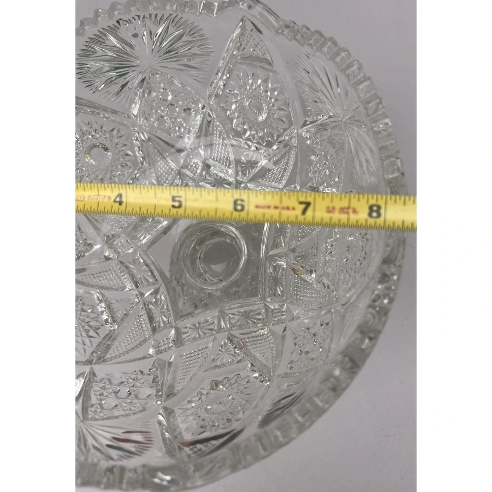 Antique 1906 US Glass Regal Oklahoma EAPG Pedestal Compote Bowl 8.25